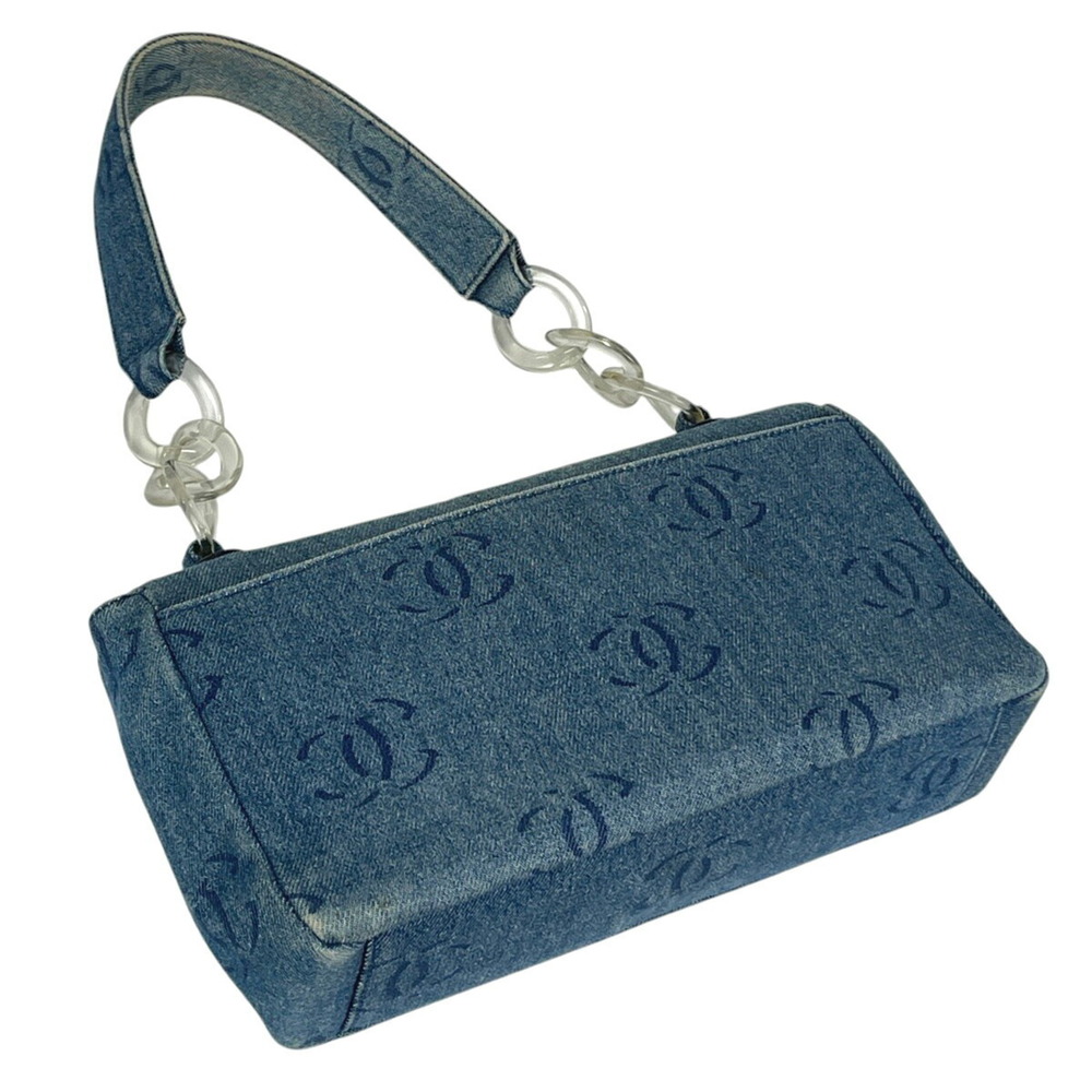 Chanel Coco Mark Shoulder Bag denim blue - Picture 2 of 10